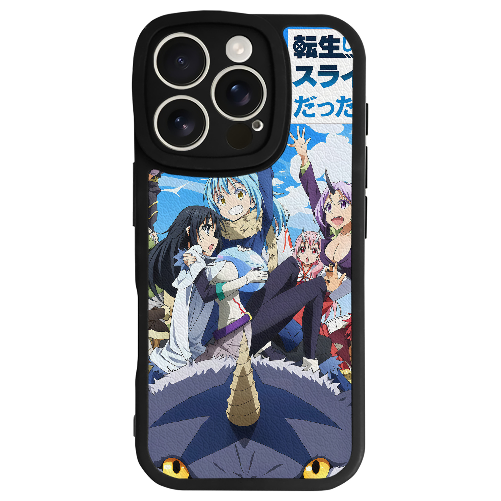 （画像用） 転スラ Regarding Reincarnated to Slime 【iPhone 16シリーズ対応】シリコンスマホケース（レザー調） 材質：シリコン